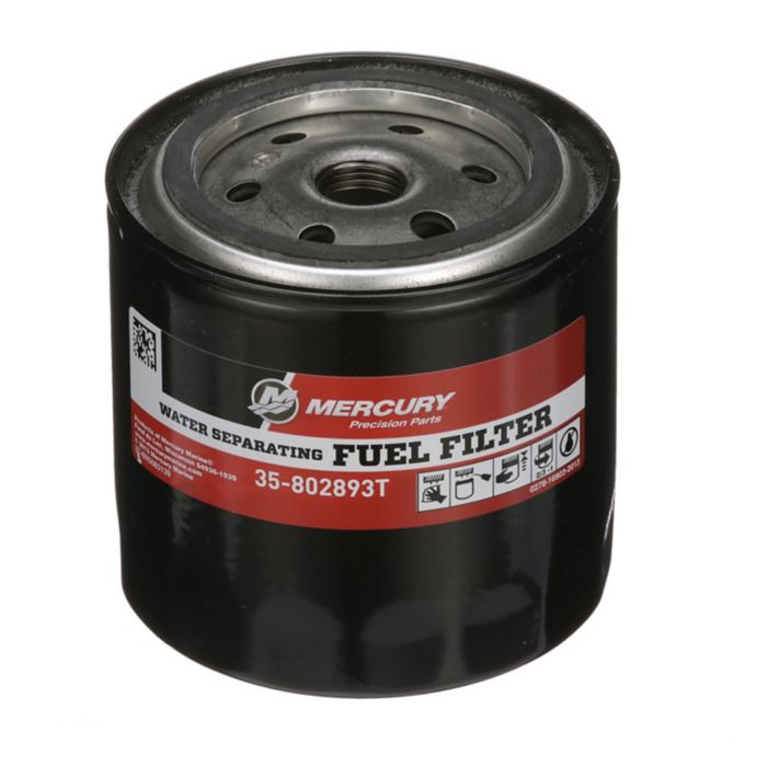 Fuel/Water Separating Filter, 25 Micron — Mercury part 802893T