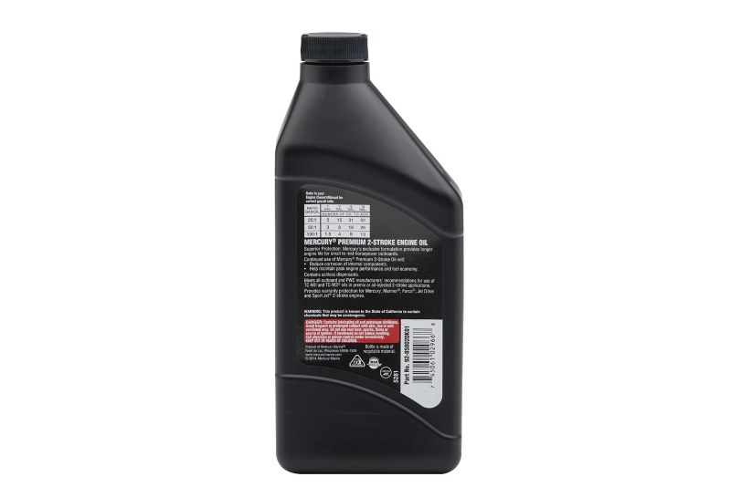 Premium TC-W3 2-Stroke Oil, 1 Pint — Mercury part 858020K01