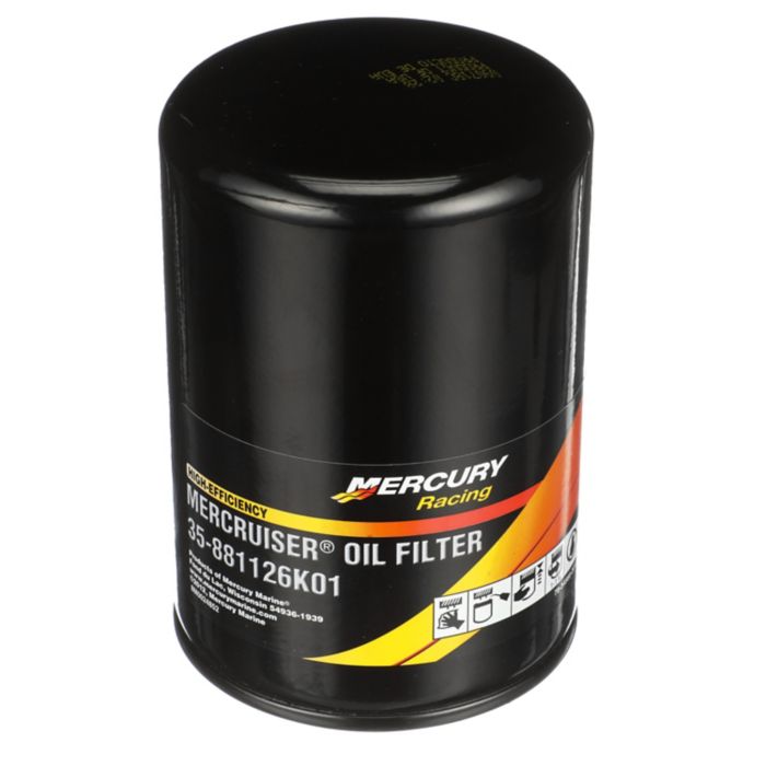 Oil Filter, High-Performance V8 MerCruiser Made by GM — Mercury part 881126K01