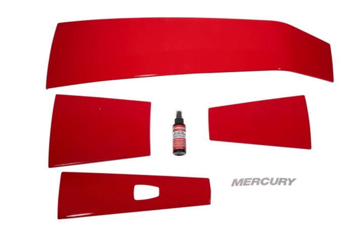 Mercury Redline Red Accent Panel Kit 8M0142205 for 4.6L V8 200-300hp FourStroke Outboards — Mercury part 8M0142205