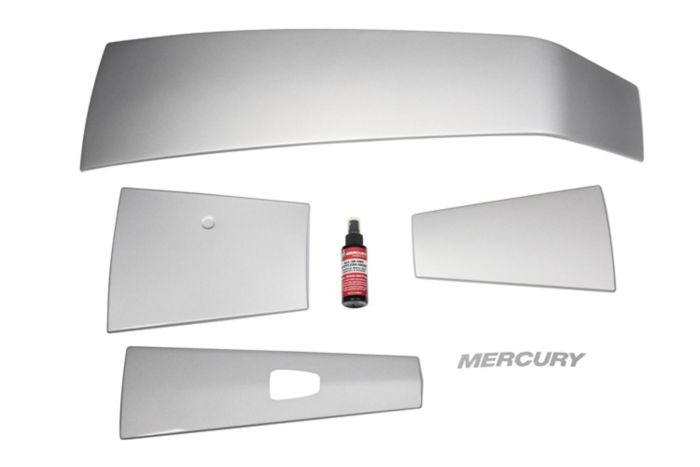 Mercury Accent Panel Kit in Mercury Silver 8M0142207 for 4.6L V8 200-300hp FourStroke Outb — Mercury part 8M0142207