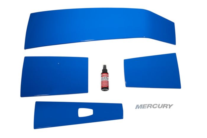 Mercury Pacific Blue Accent Panel Kit 8M0142212 for 3.4L V6 175-225hp FourStroke Outboards — Mercury part 8M0142212