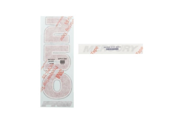 Decal, Rear, 250 Pro XS — Mercury part 8M0145998