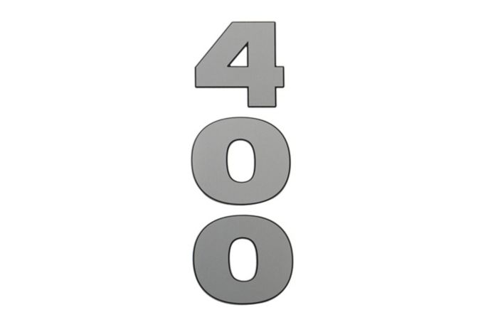 Mercury 400hp Rear Decal 8M0204801 for V10 Verado Outboards — Mercury part 8M0204801