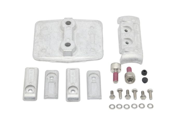 Aluminum Anode Kit for Mercury 4.6L V8 250-300hp and Mercury Racing 250R/300R Verado Outbo — Mercury part 8M0205955