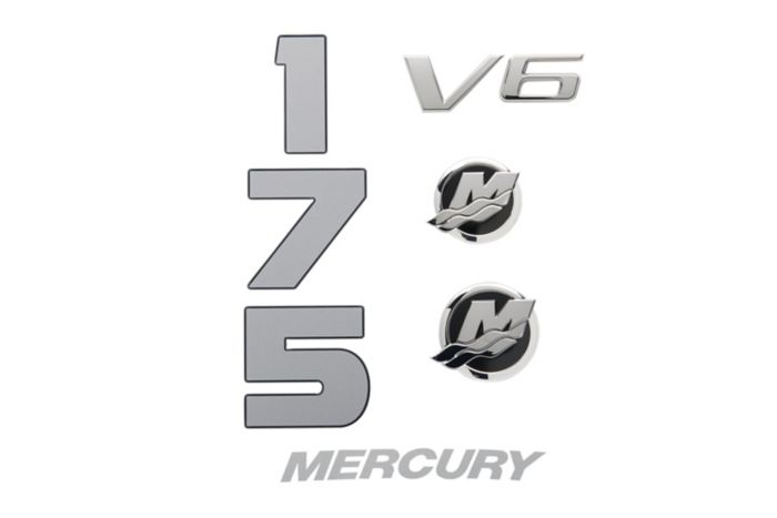 Mercury Decal Set 8M0214844 for 3.4L V6 175hp FourStroke Outboards — Mercury part 8M0214844