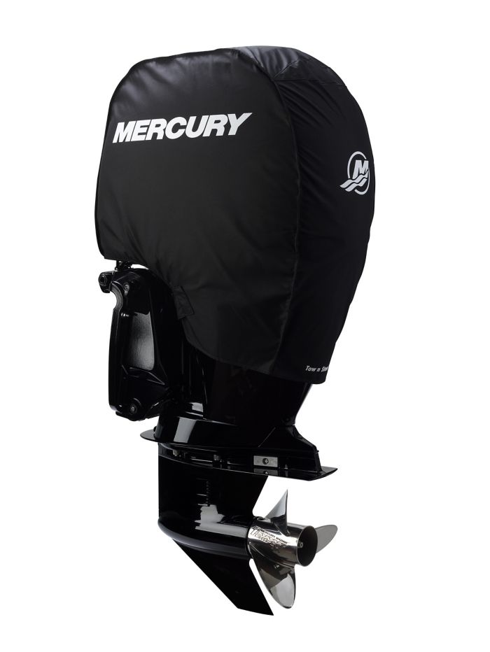 Tow N Stow Outboard Cover 150hp FourStroke, Black — Mercury part 8M0221492