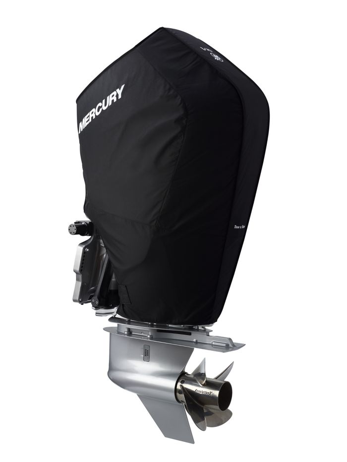 Tow N Stow Outboard Cover 350-425hp Verado, Black — Mercury part 8M0221497