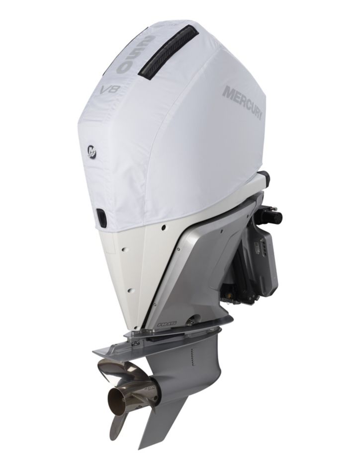 Mercury 4.6L V8 250hp Outboard Vented Splash Cover (White) — Mercury part 8M0228521