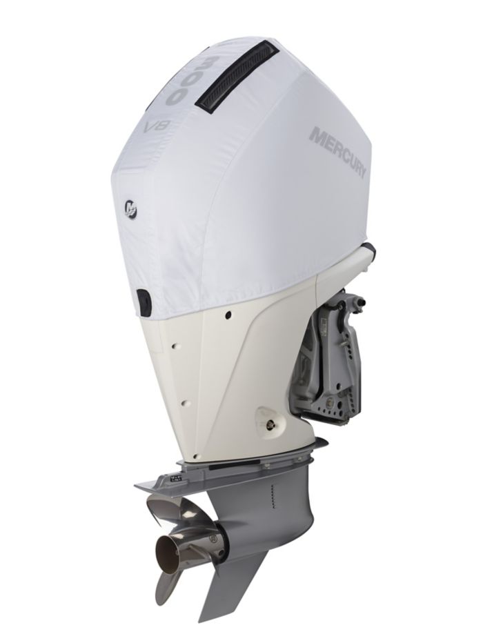 Mercury 4.6L V8 300hp Outboard Vented Splash Cover (White) — Mercury part 8M0228523
