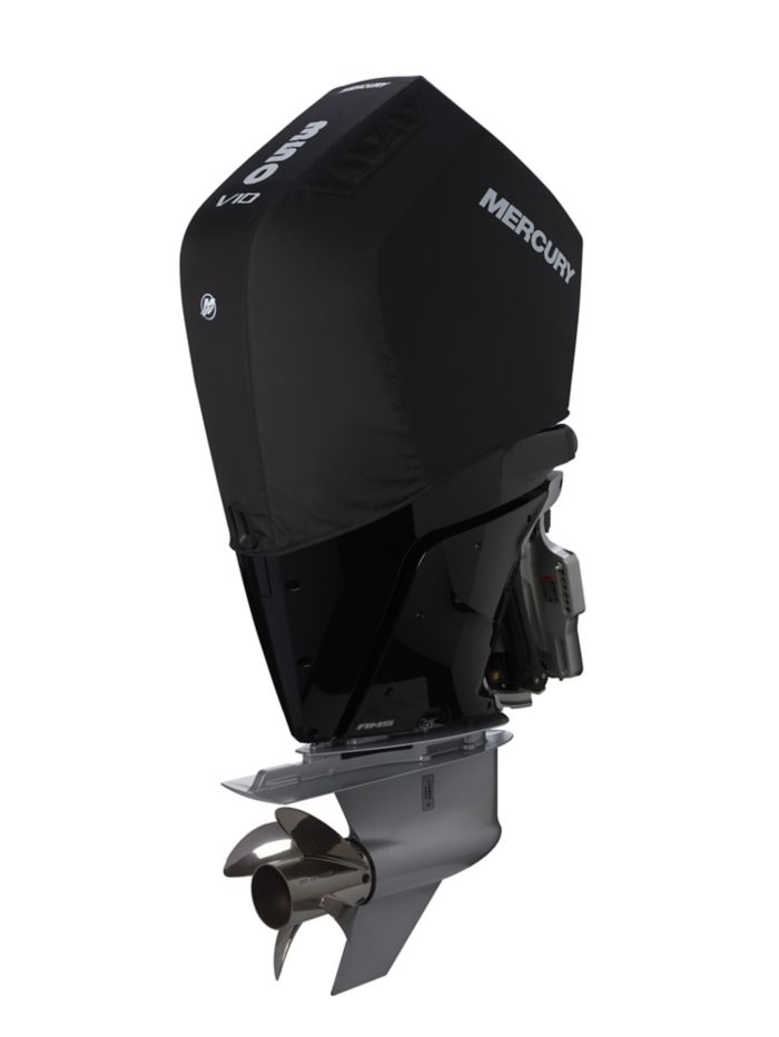 Mercury 5.7L V10 350hp Verado Outboard Vented Splash Cover (Black) — Mercury part 8M0228524