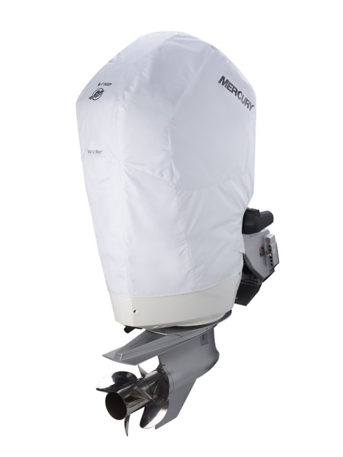 Mercury Tow N Stow Outboard Cover 600hp Verado, White — Mercury part 8M0228539
